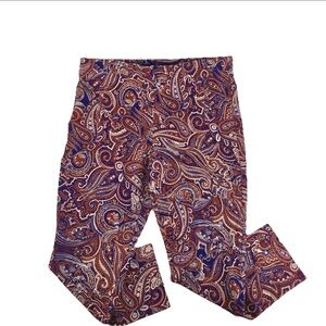 Chicos Paisley pull on pants size 2.5 US size 14